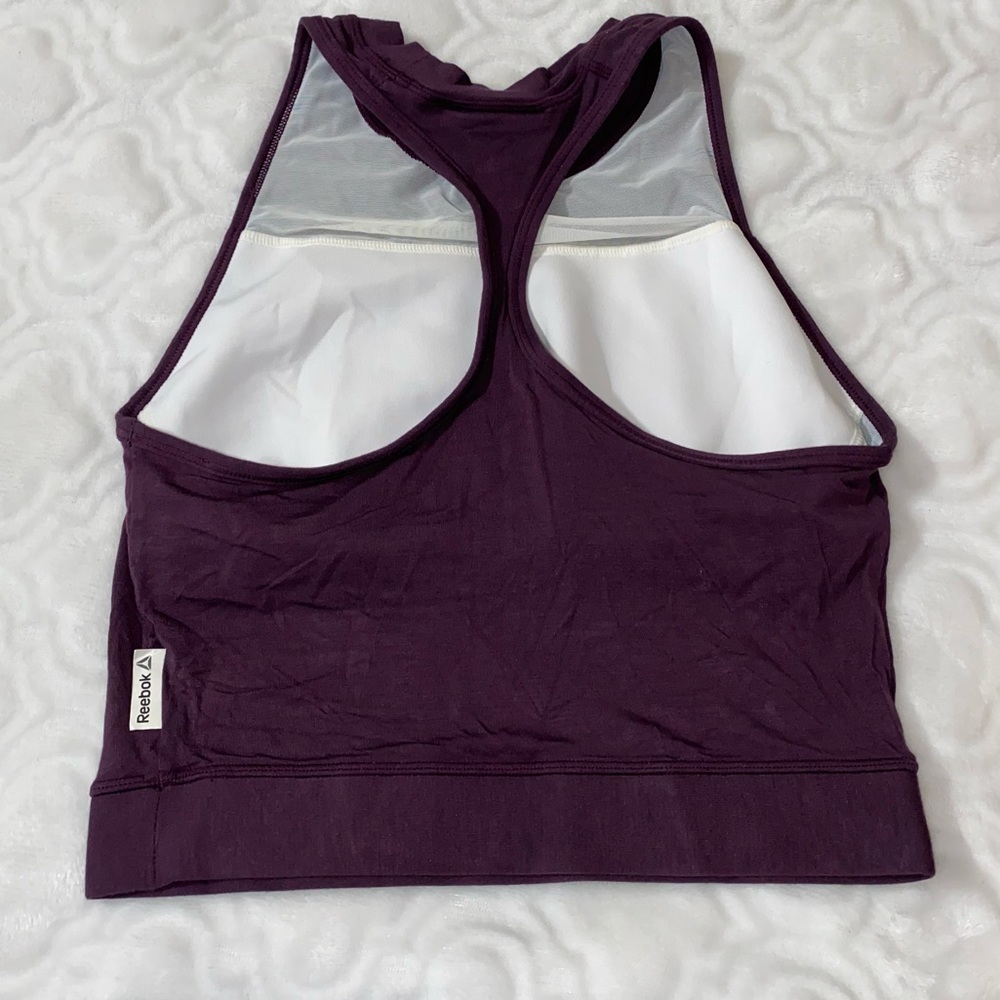 NEW Reebok Crop Tank Top with Shelf Bra - Size S - Picture 3 of 7